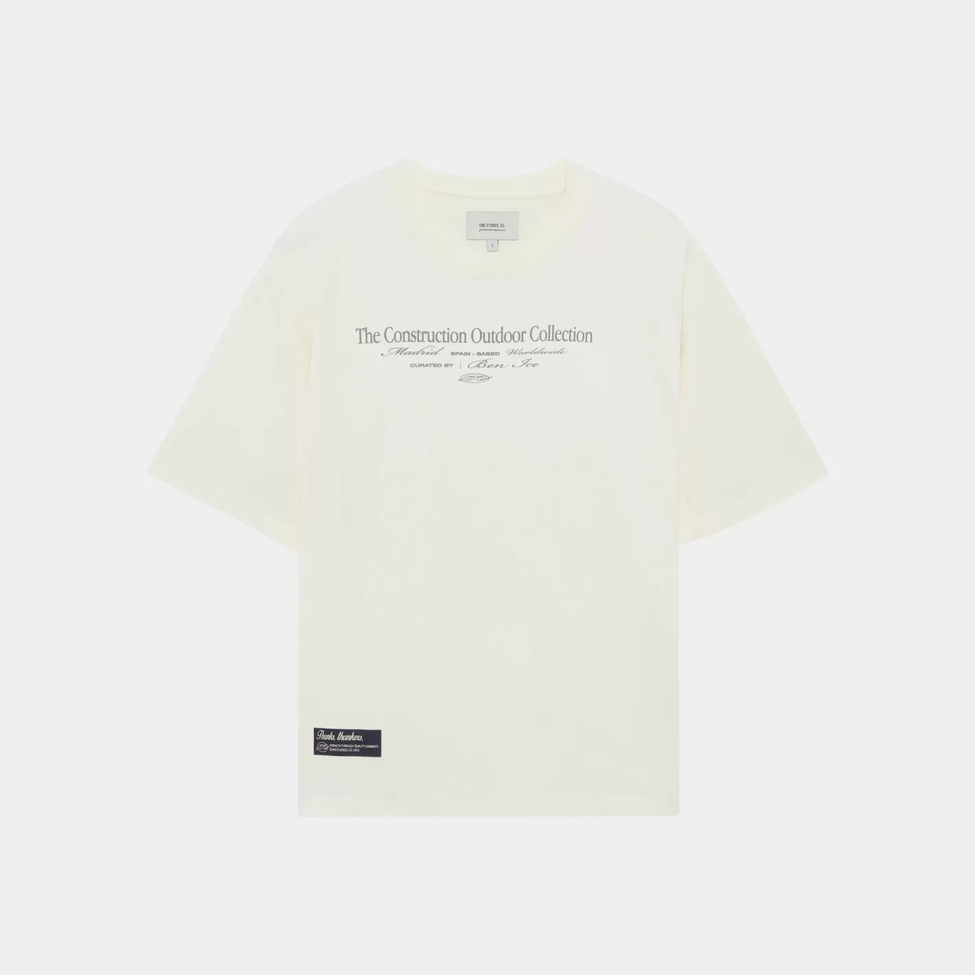 Flash Sale Eme Studios Construction Off Sand Oversized Tee