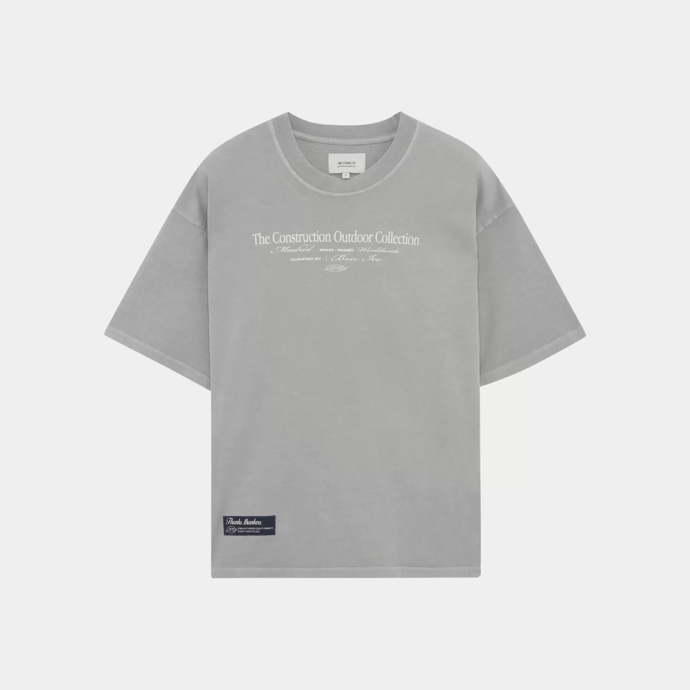 New Eme Studios Construction Stone Oversized Tee