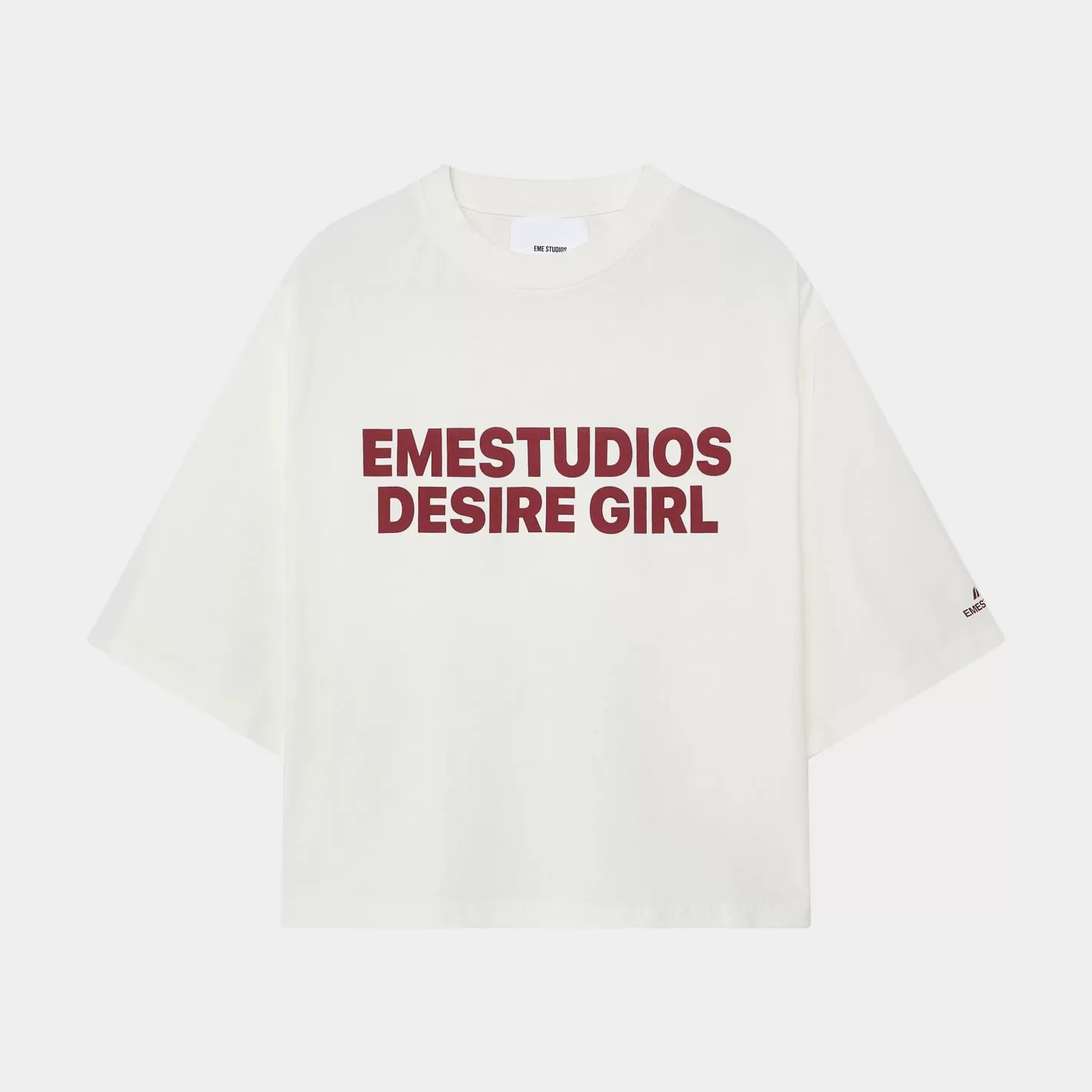 Sale Eme Studios Desire Girl Pearl Cropped Boxy Tee