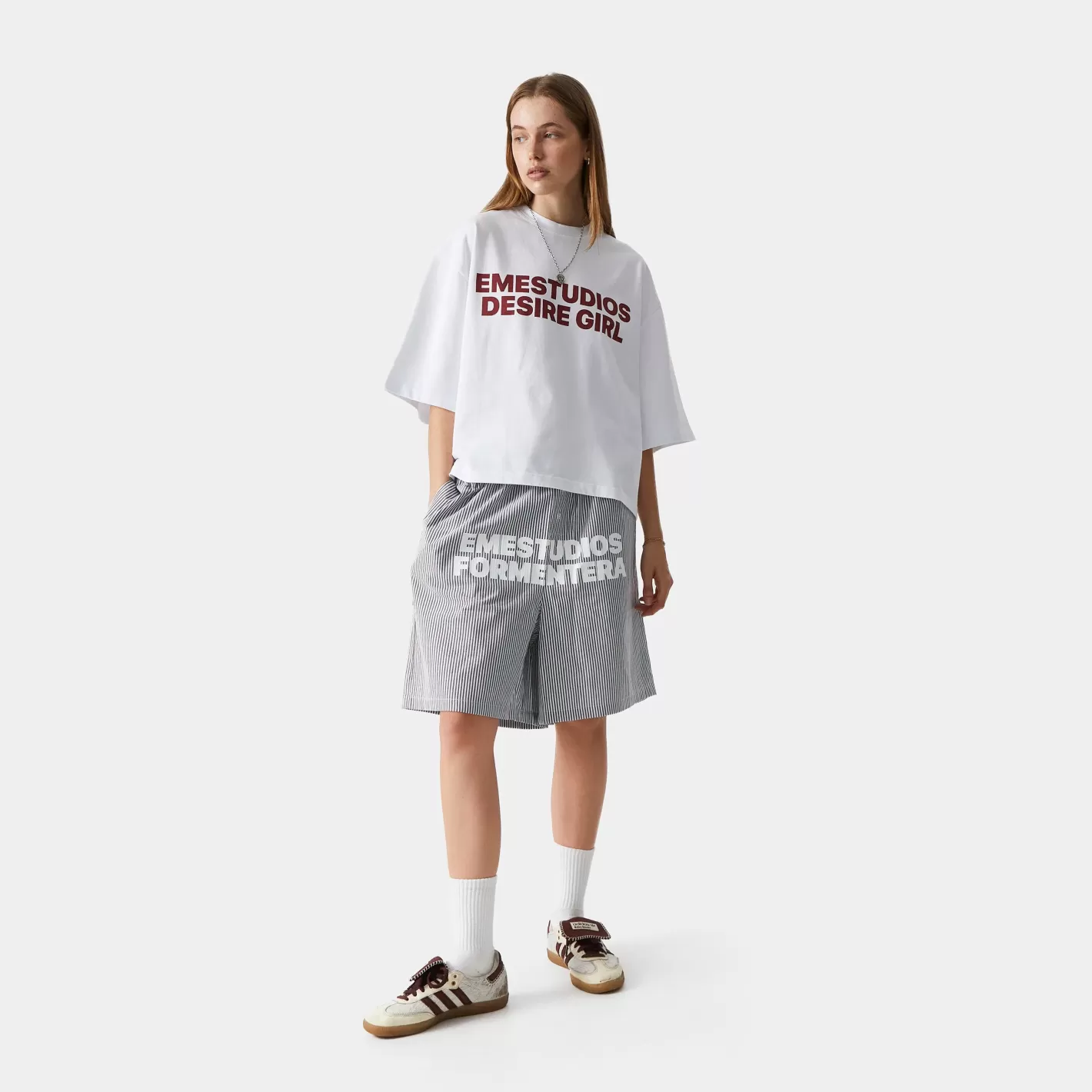 Sale Eme Studios Desire Girl Pearl Cropped Boxy Tee