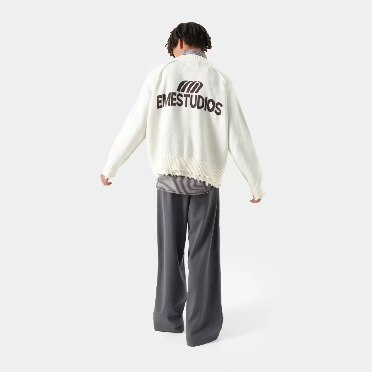 Store Eme Studios Fray Off Sand Knit Sweater