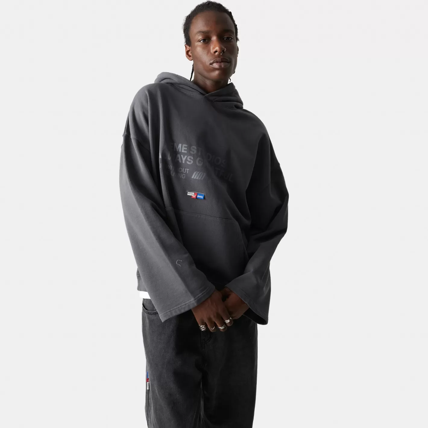 Shop Eme Studios Glide Shadow Oversized Hoodie
