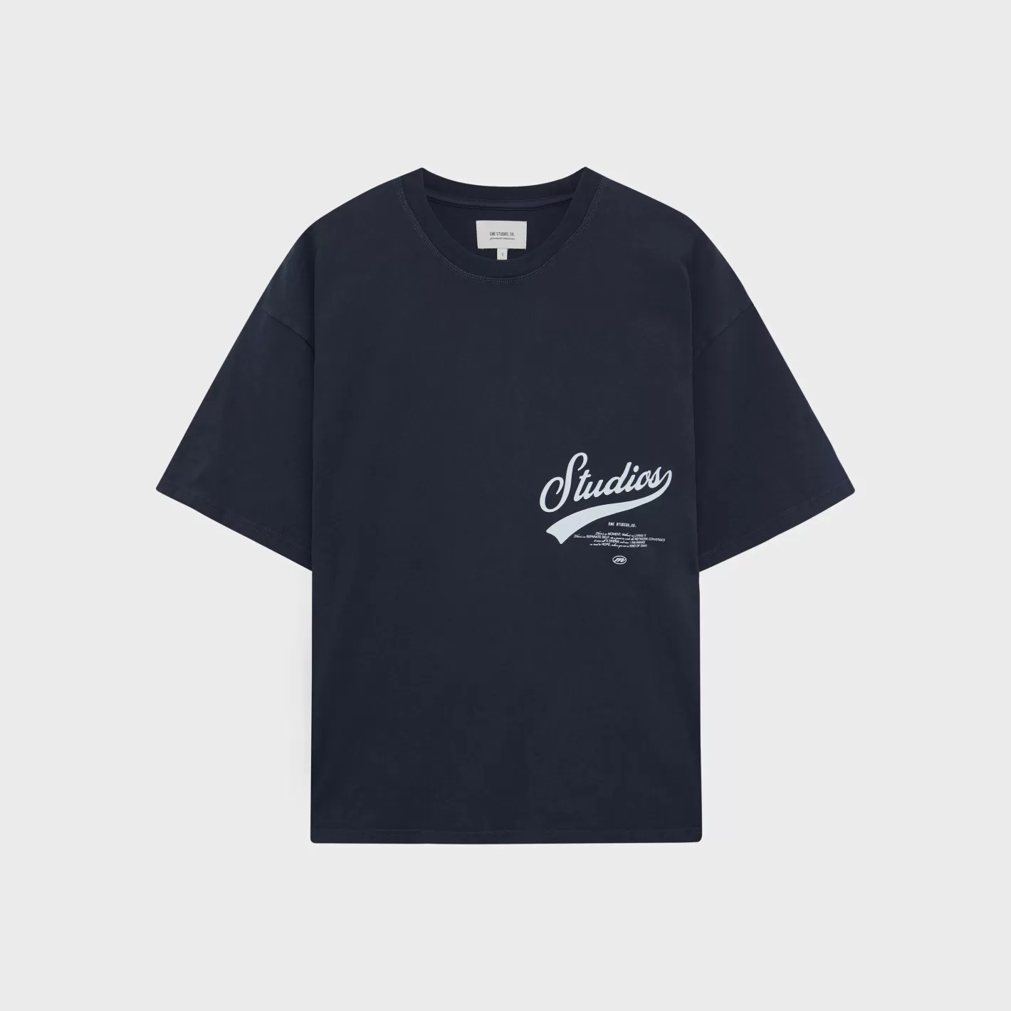 Outlet Eme Studios High School Navy Oversized Tee
