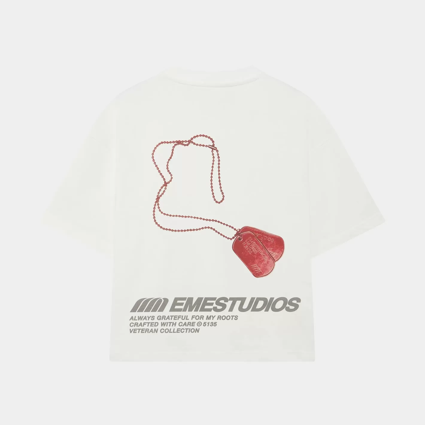Cheap Eme Studios M Plate Off Sand Oversized Tee