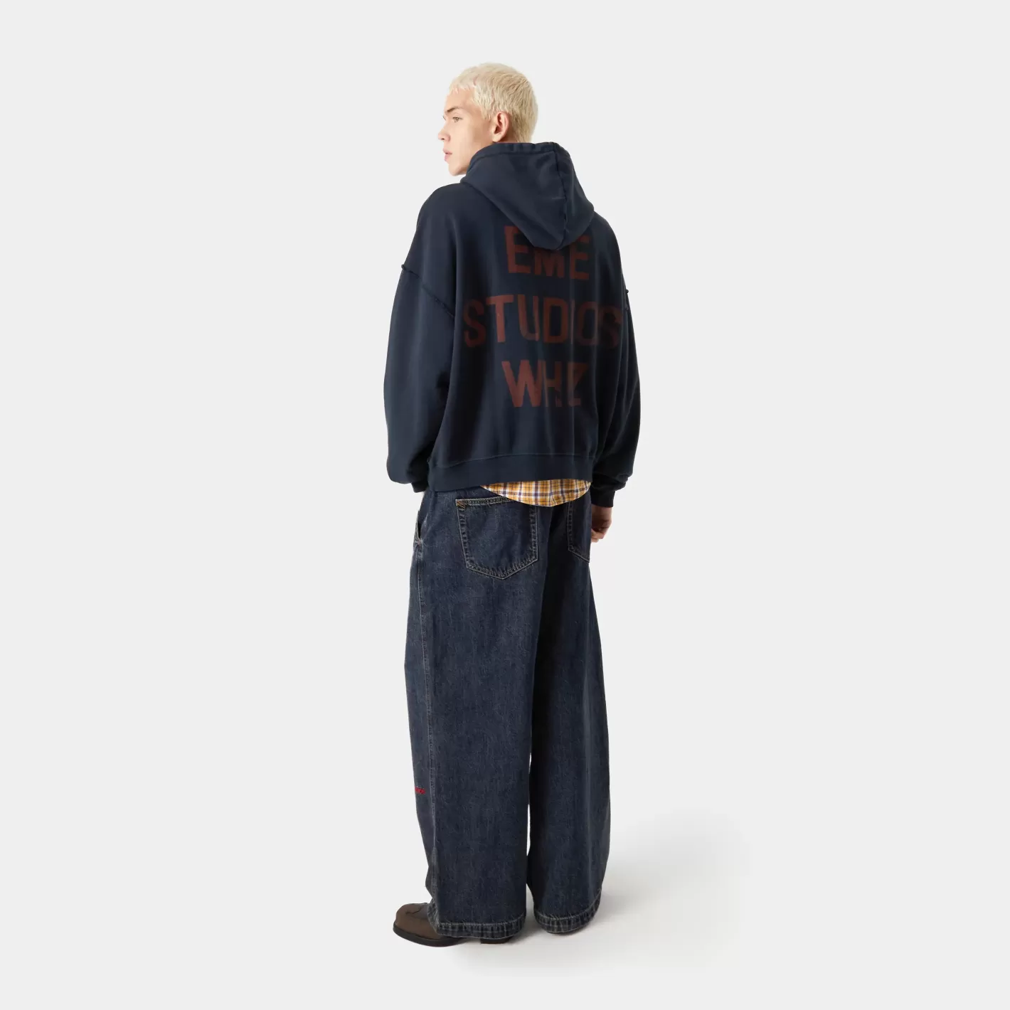 Outlet Eme Studios Whiz Navy Oversized Hoodie